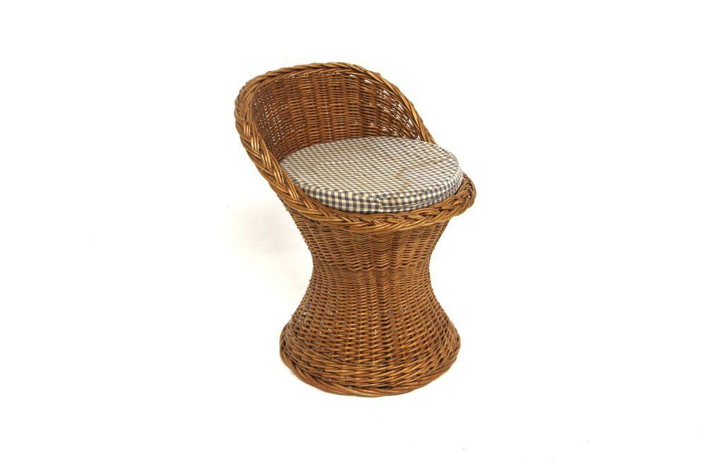Rattan Adur Stool By Bengt Ruda For Ikea, Sweden, 1960s photo furniture
