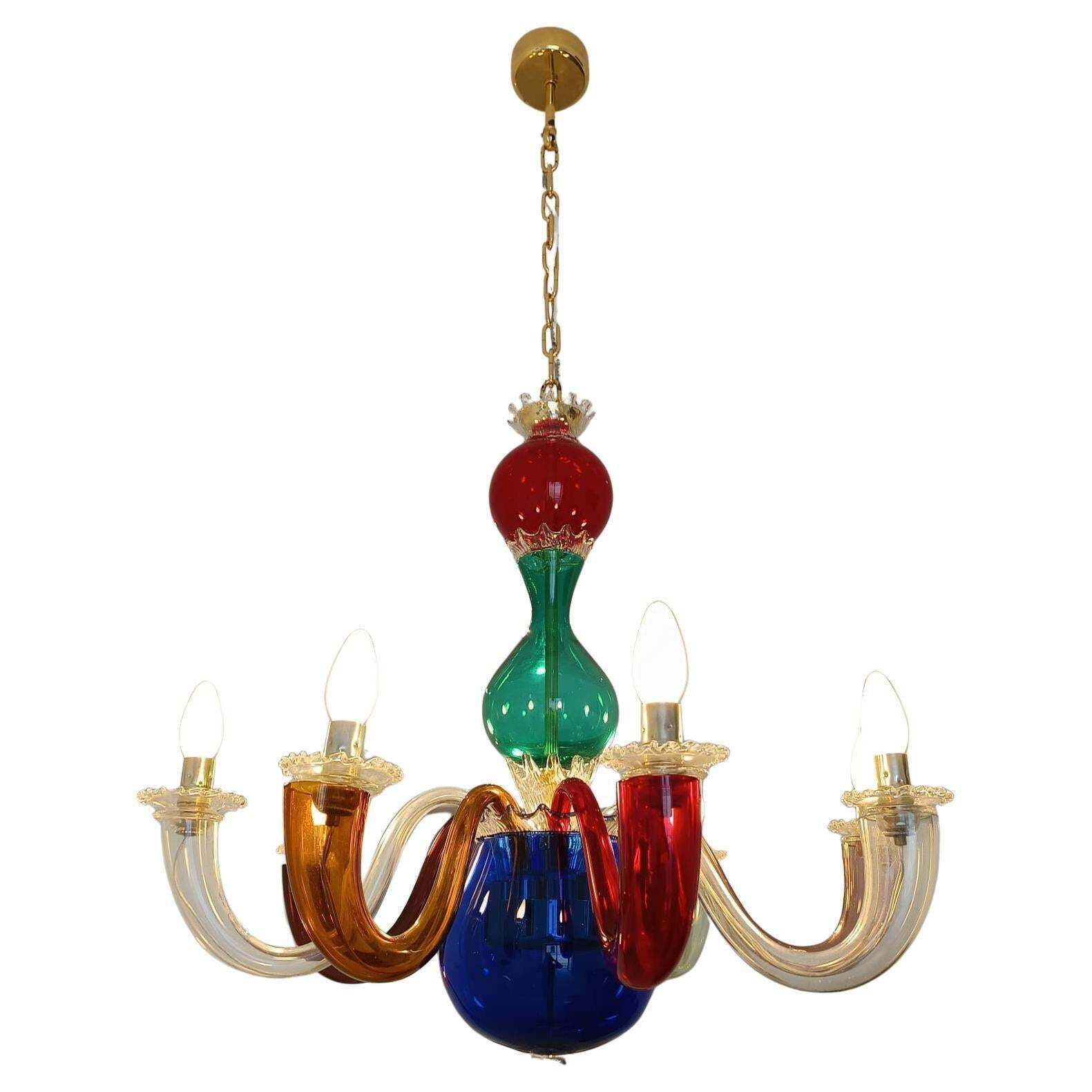 Gio Ponti Blown Murano Glass Chandelier By Venini 1946 photo furniture