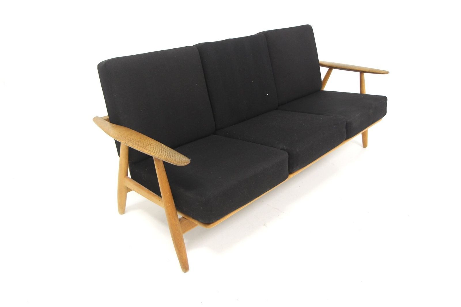 Scandinavian Cigar Chair Ge 240 3 Seater Sofa By Hans J. Wegner For Getama, Denmark, 1960s