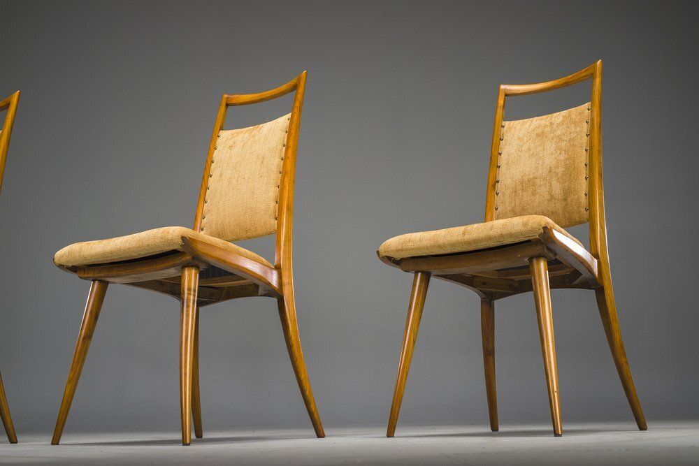 Mid Century Modern Dining Chairs Attributed To Ernst Martin Dettinger For Lucas Schnaidt, 1950s, Set Of 4 photo buy