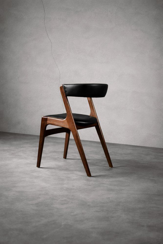 Mid Century Danish Modern Fire Office Chair In Teak, 1960s photo buy