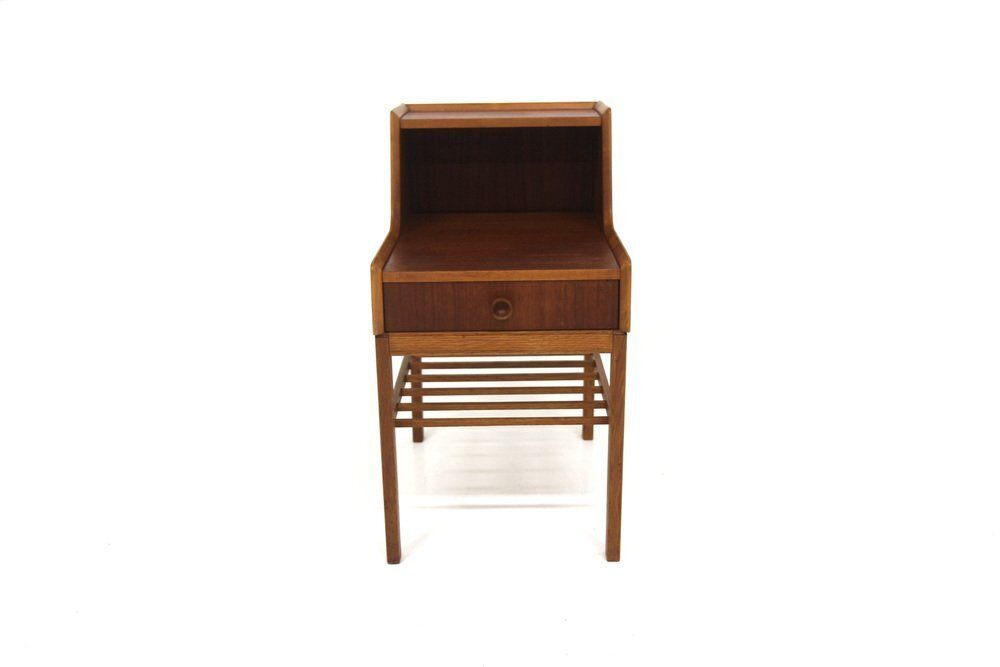 Scandinavian Teak Bedside Table, 1960 photo furniture
