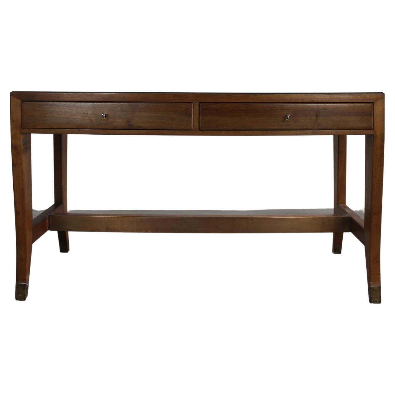 Gio Ponti Office Desk In Wood And Glass For Bnl Italian Manufacture 1950s Italy photo buy