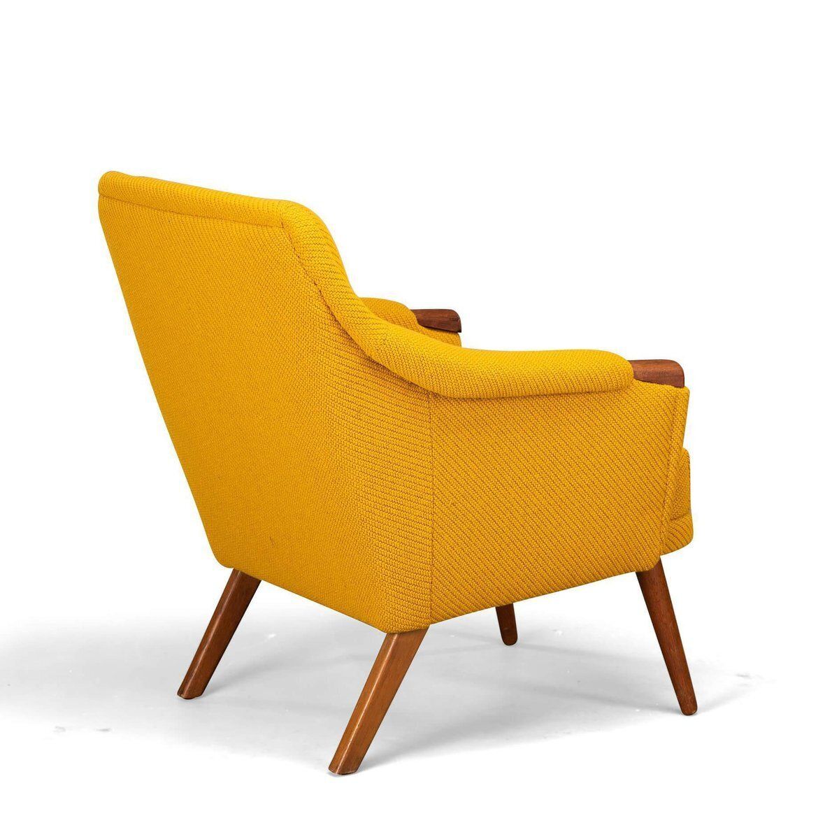 Yellow Armchair Attributed To Johannes Andersen For Cfc Silkeborg, 1960s photo Furniture