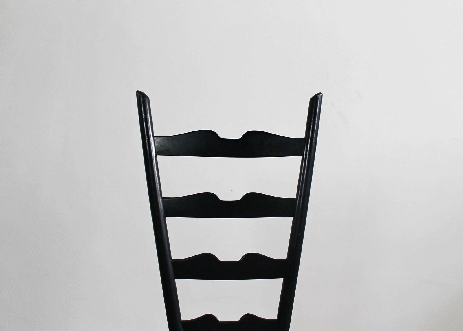 Gio Ponti Fireside Chair In Black Beech Wood And Straw By Casa & Giardino 50s photo 2211.0