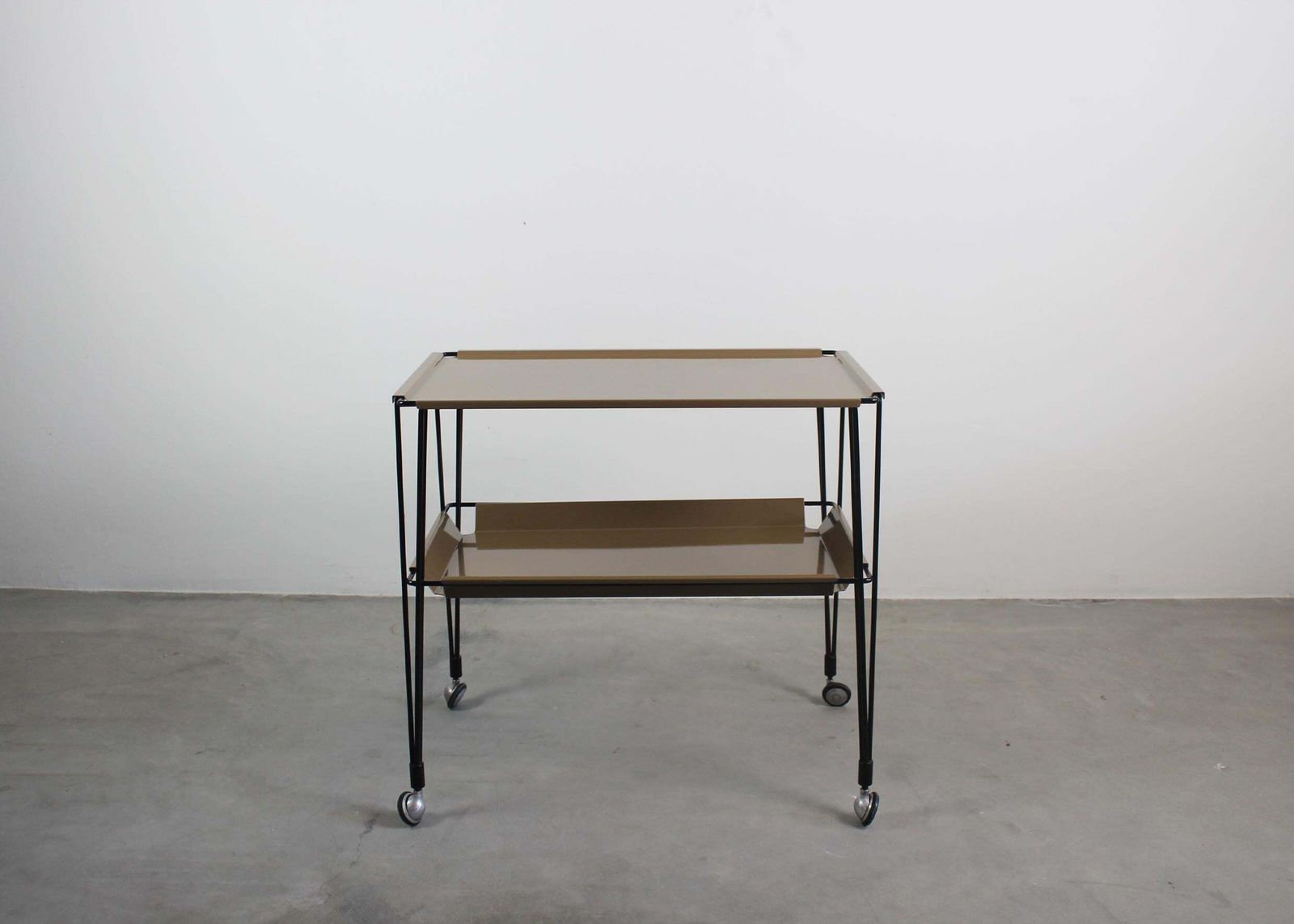 Osvaldo Borsani Rectangular C7 Cart In Steel For Tecno Varedo Italy 1960s photo furniture
