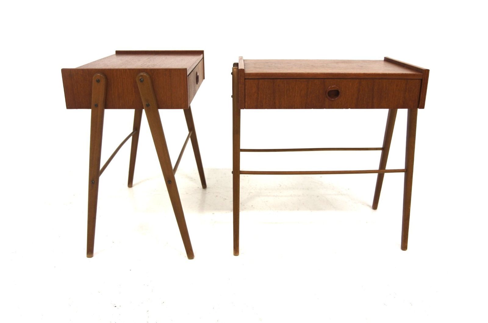 Teak Bedside Tables From Carlström, Sweden, 1960s, Set Of 2 photo furniture