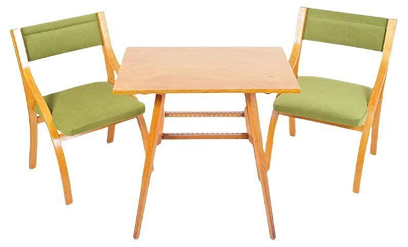 Table & Chairs By Ludvik Volak, 1970s, Set Of 3