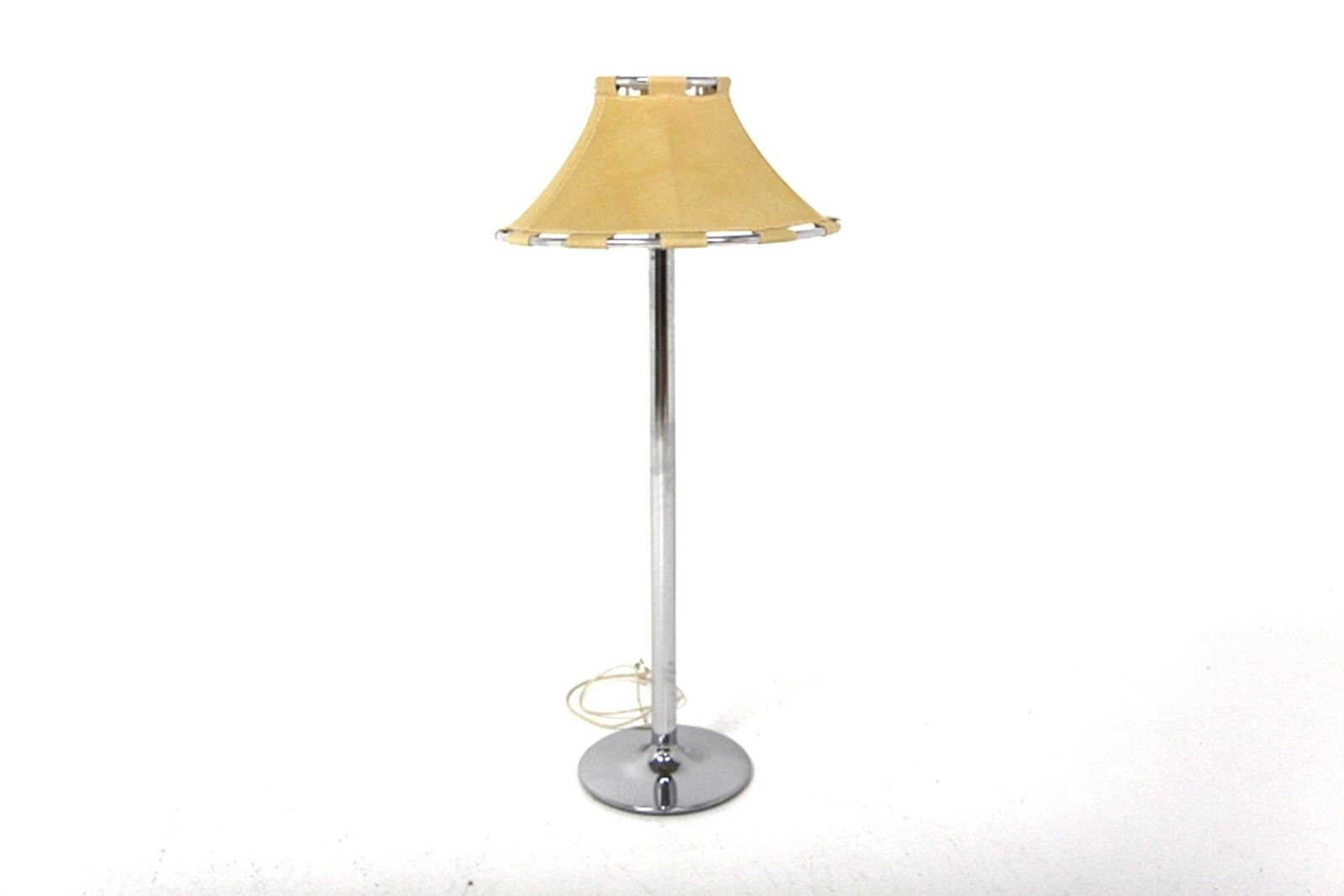 Leather Floor Lamp By Anna Ehrner For Ateljé Lyktan, Sweden, 1990s