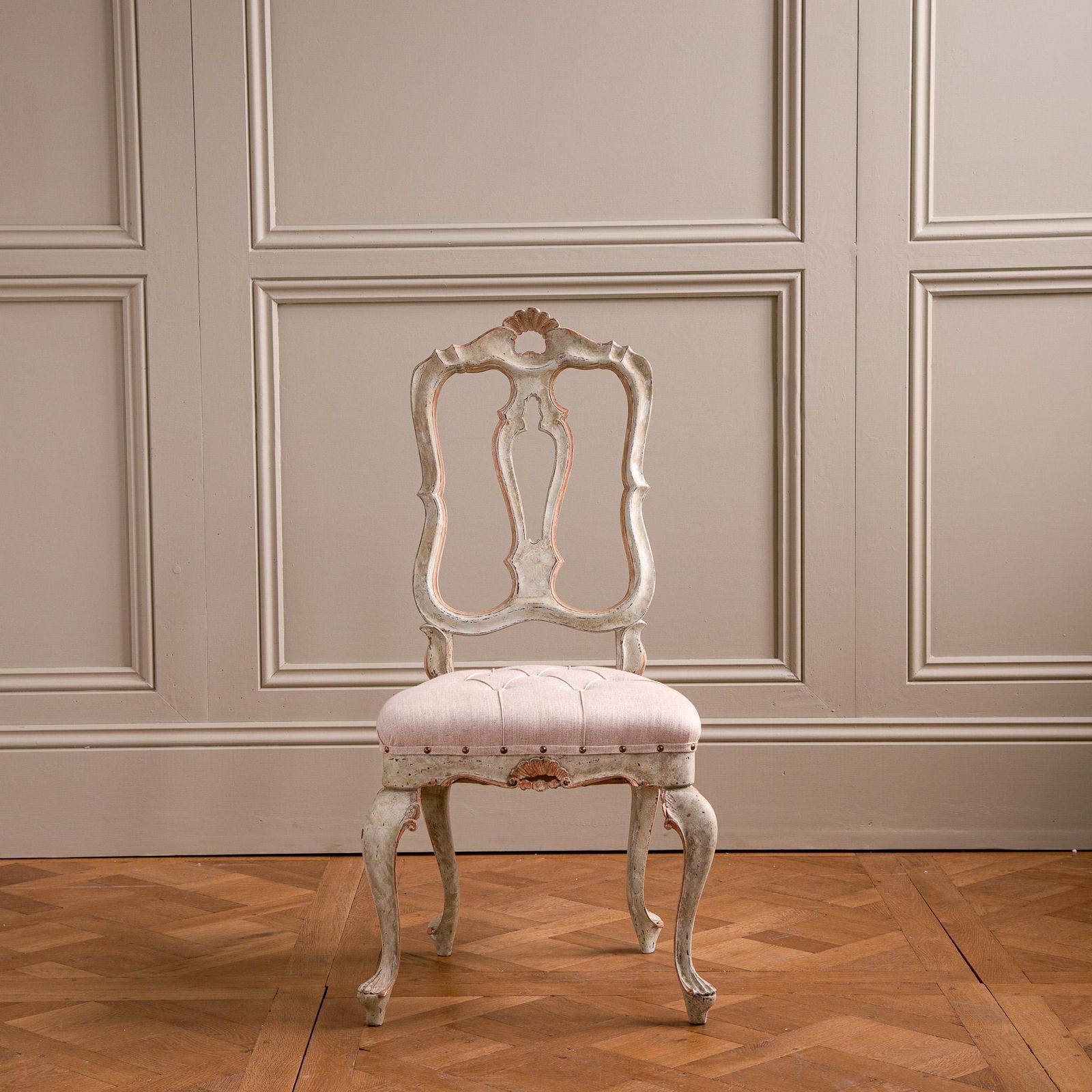 Set Of 6 Early 20th Century Italian Dining Chairs With Rococo Features photo Furniture