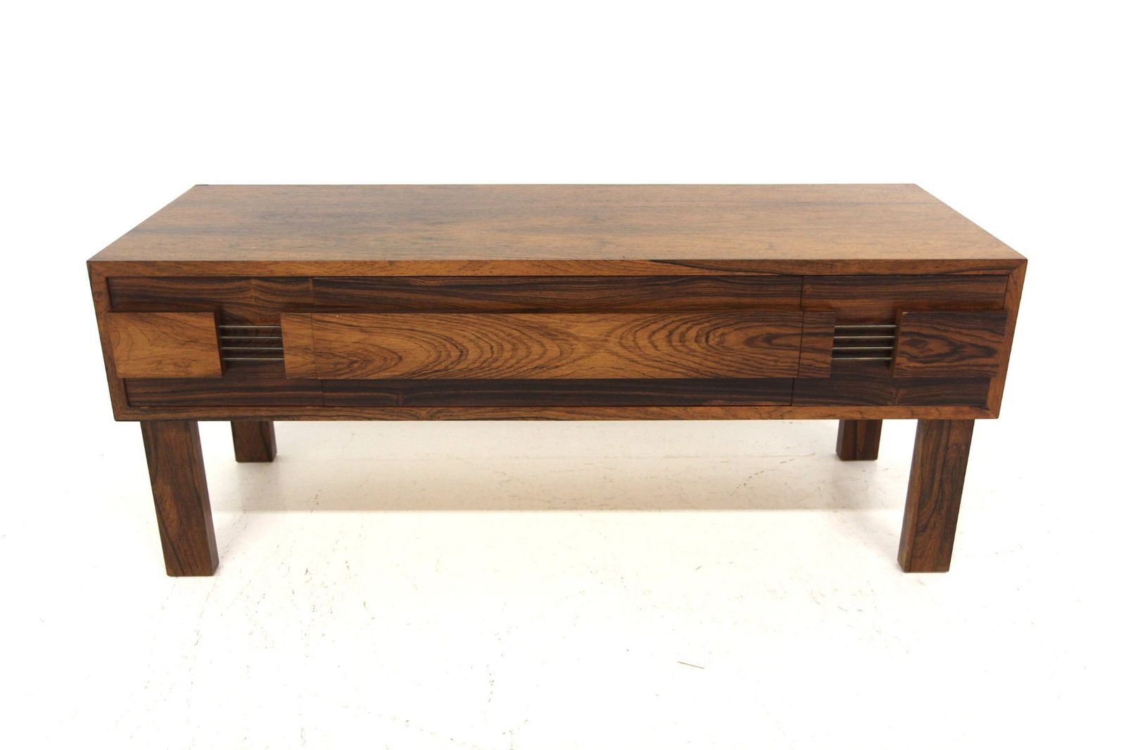 Scandinavian Commode In Glass And Wood, 1960 photo for sale