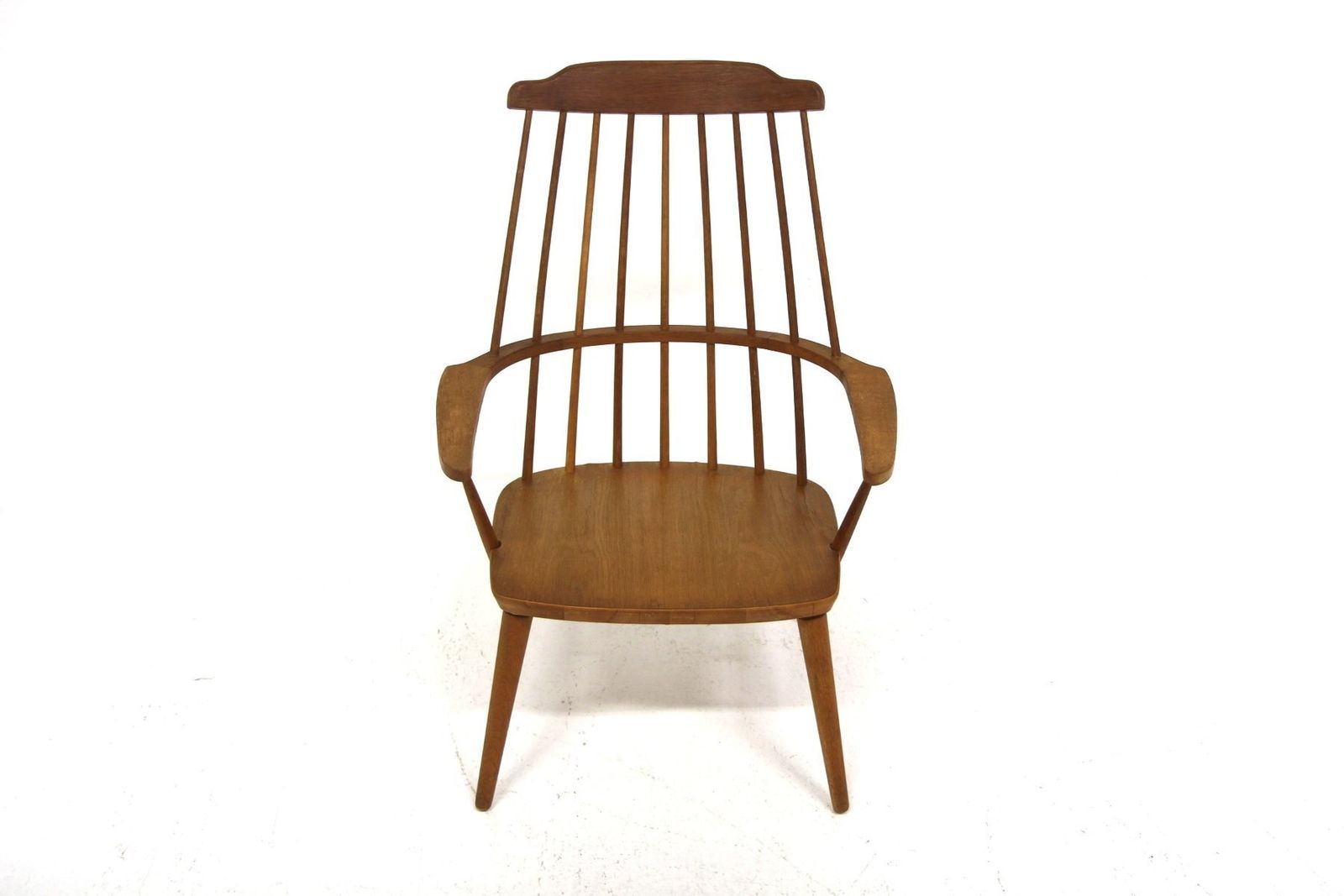 Scandinavian Pinnstol Oak Armchair, 1960 photo Furniture
