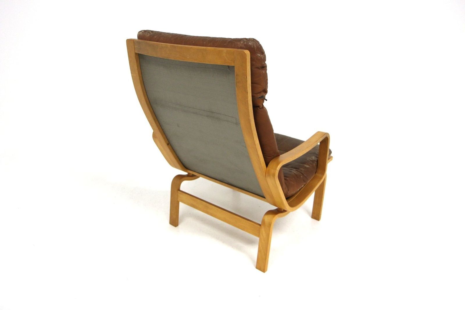 Scandinavian Leather Chair By Karl Erik Ekselius For Joc Vetlanda, 1960 photo Furniture