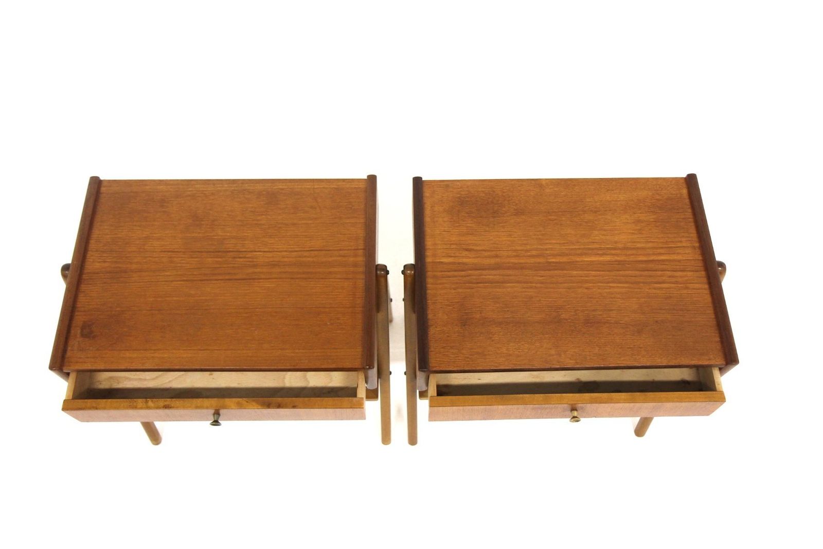 Scandinavian Teak Bedside Tables, 1960, Set Of 2 photo furniture