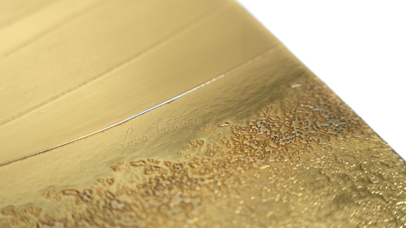 Mid Century Brass Coffee Table By Lova Creation, Belgium, 1970s photo for sale