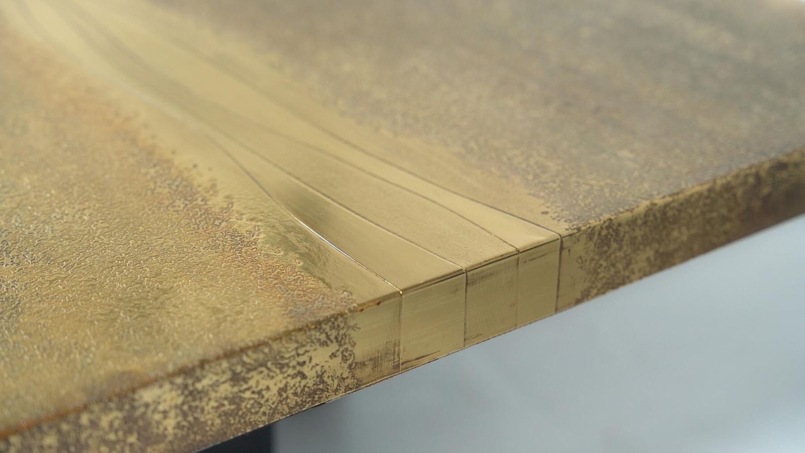 Mid Century Brass Coffee Table By Lova Creation, Belgium, 1970s photo Furniture