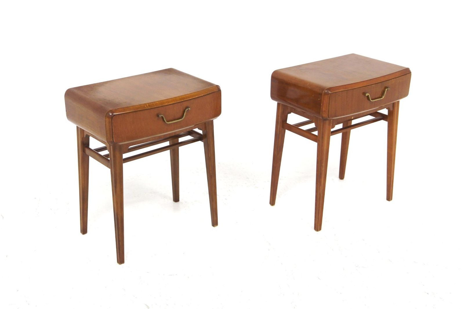 Mahogany Bedside Tables By Axel Larsson For Bodafors, Sweden, 1950s, Set Of 2 photo vinterior