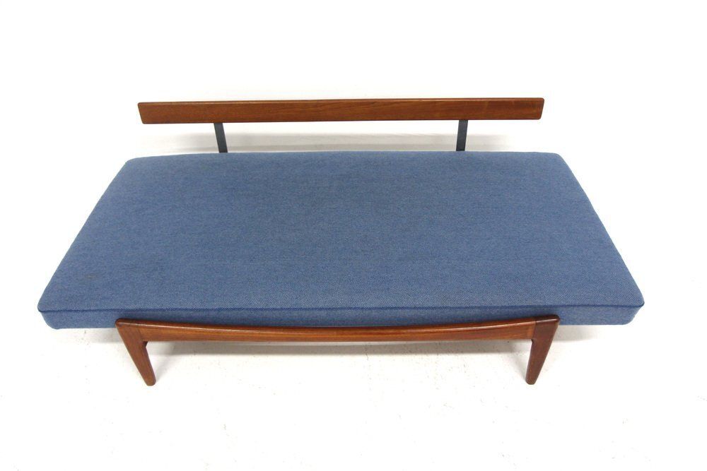 Scandinavian Teak Daybed By Ib Kofod Larsen For Säffle Möbelfabrik, Jönköping, Sweden, 1960s photo for sale
