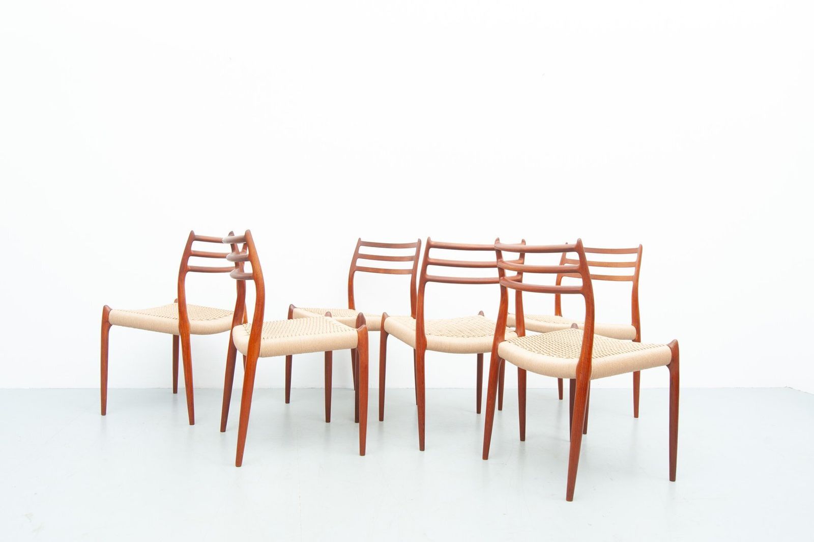 Model 78 Dining Chairs In Teak By Niels Otto Møller For J.L. Møller Møbelfabrik, 1950s, Set Of 6 photo 5898.0
