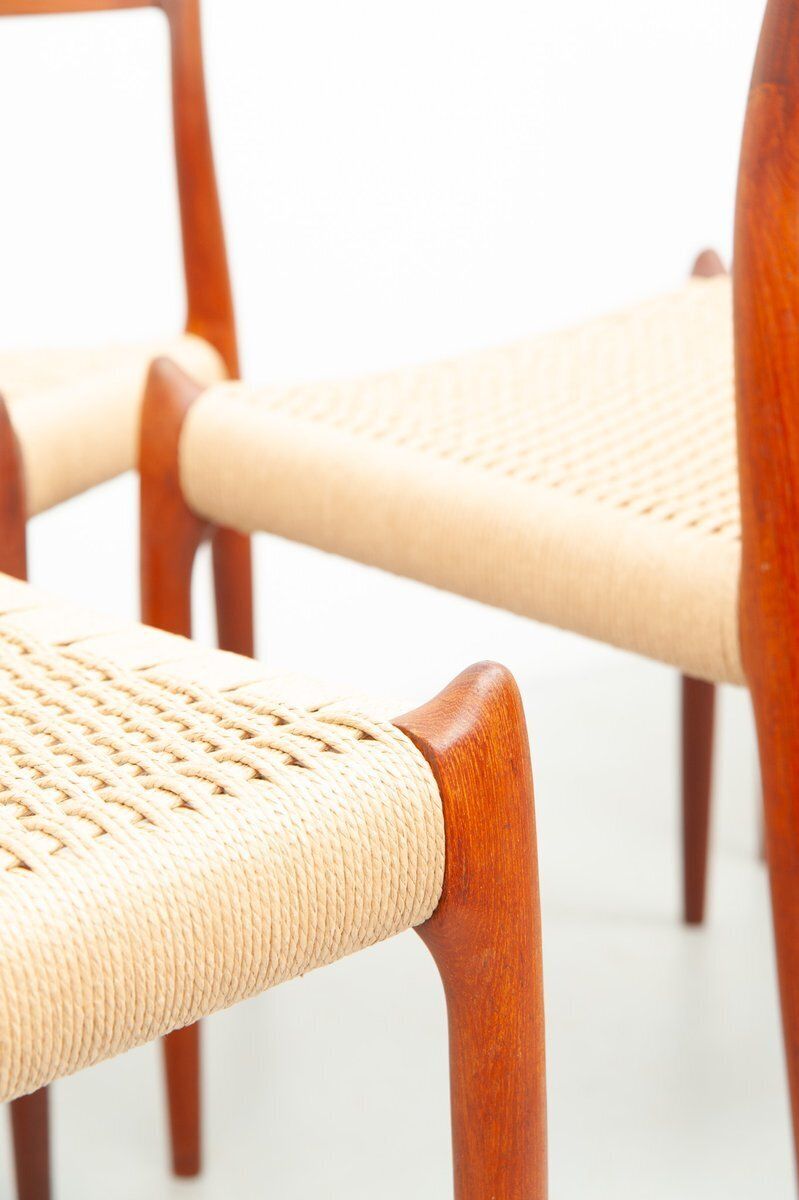 5898.0 Model 78 Dining Chairs In Teak By Niels Otto Møller For J.L. Møller Møbelfabrik, 1950s, Set Of 6 photo