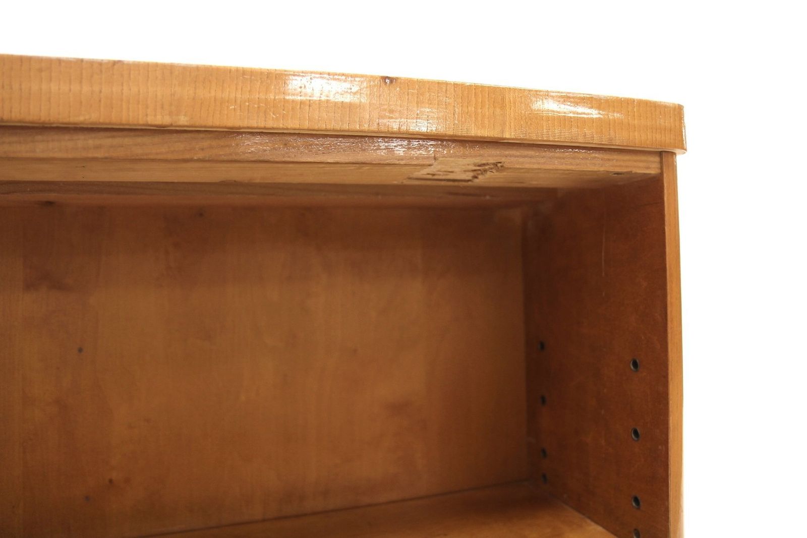 Scandinavian Elm Desk By Swedish Modern, Sweden, 1940s photo for sale