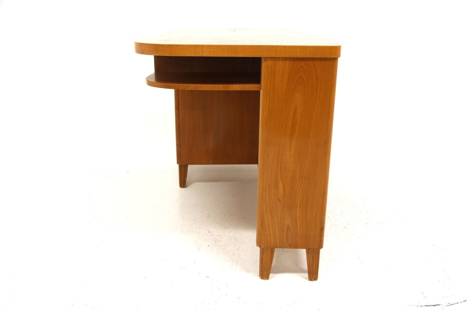 Scandinavian Elm Desk By Swedish Modern, Sweden, 1940s photo vintage