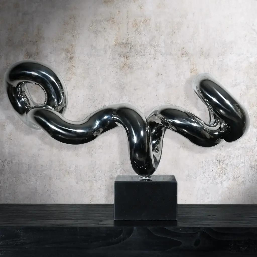 Contemporary Tubular Metal Sculpture, Bauhaus Style photo furniture