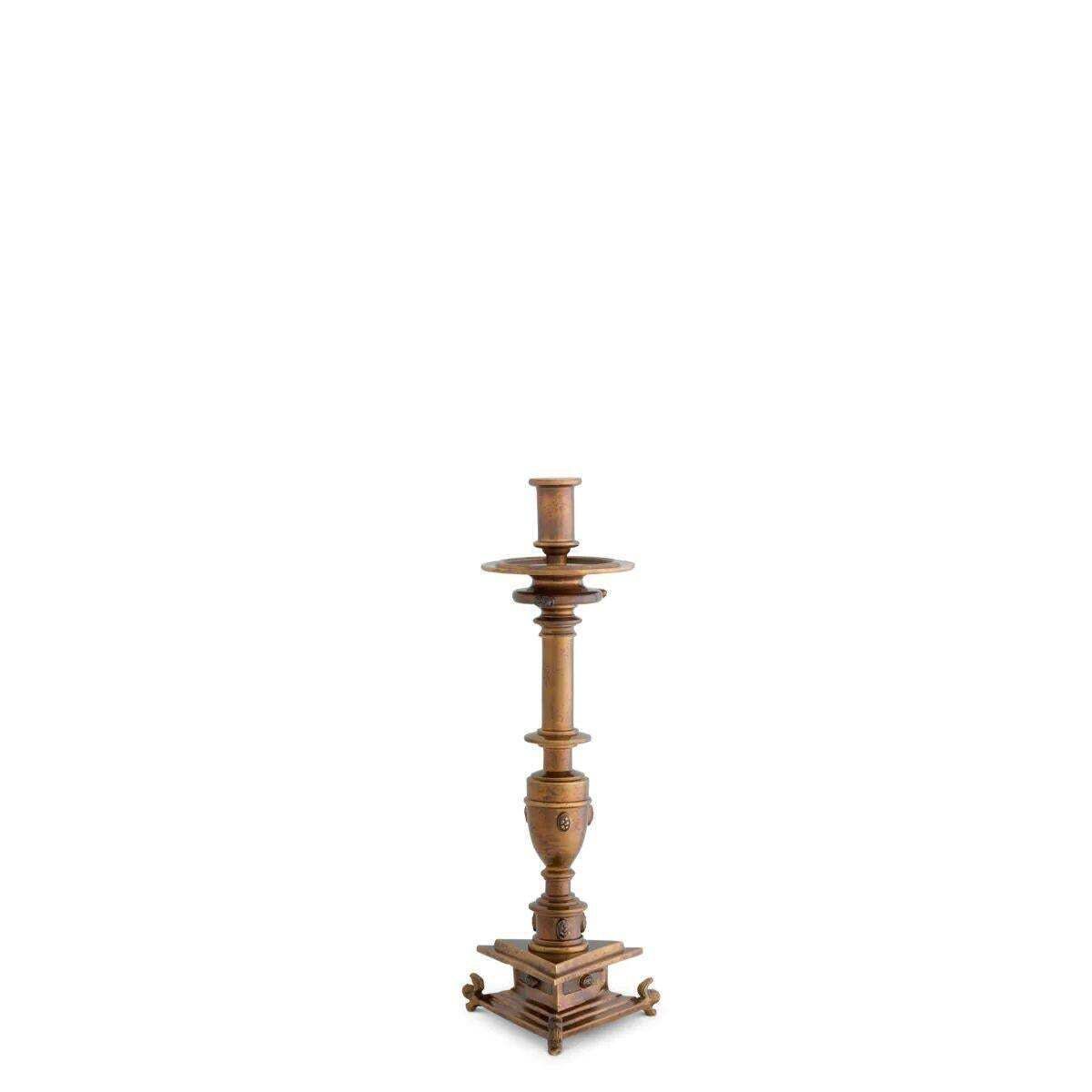 Set Of Two Candle Holder – Antique Gold Finish photo 1758.0
