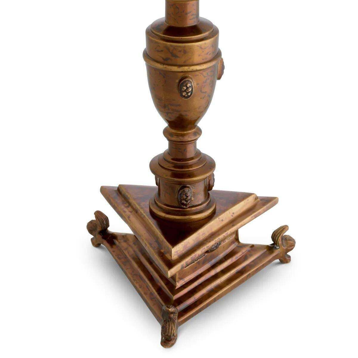 photo furniture Set Of Two Candle Holder – Antique Gold Finish