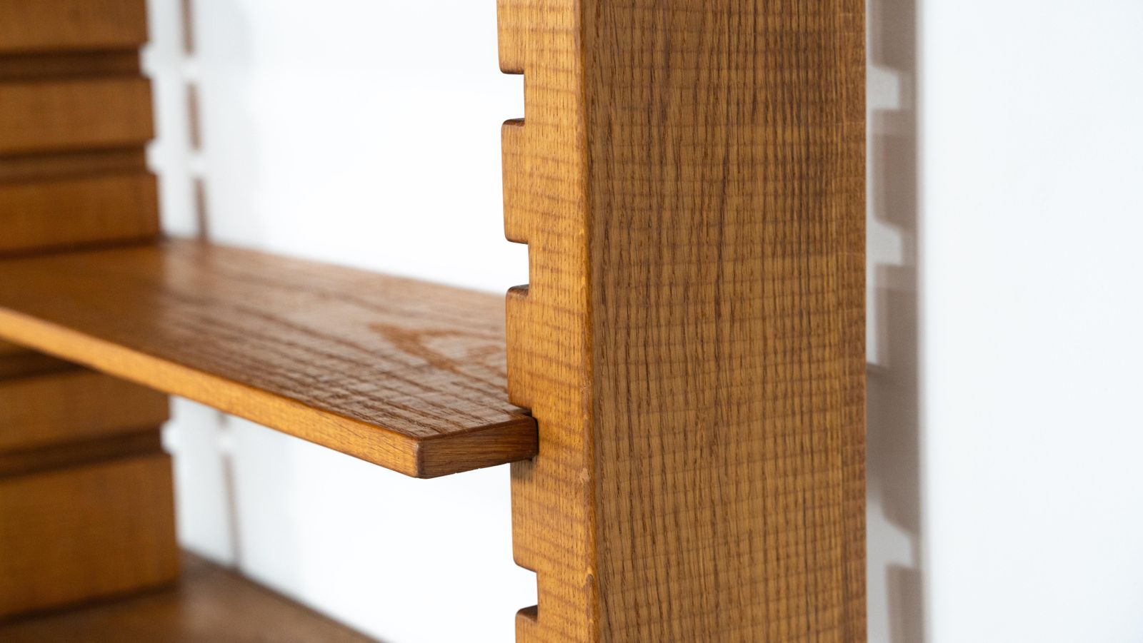 photo for sale Large Bookshelf With Bench By Guiseppe Rivadossi For Officina Rivadossi, Italy