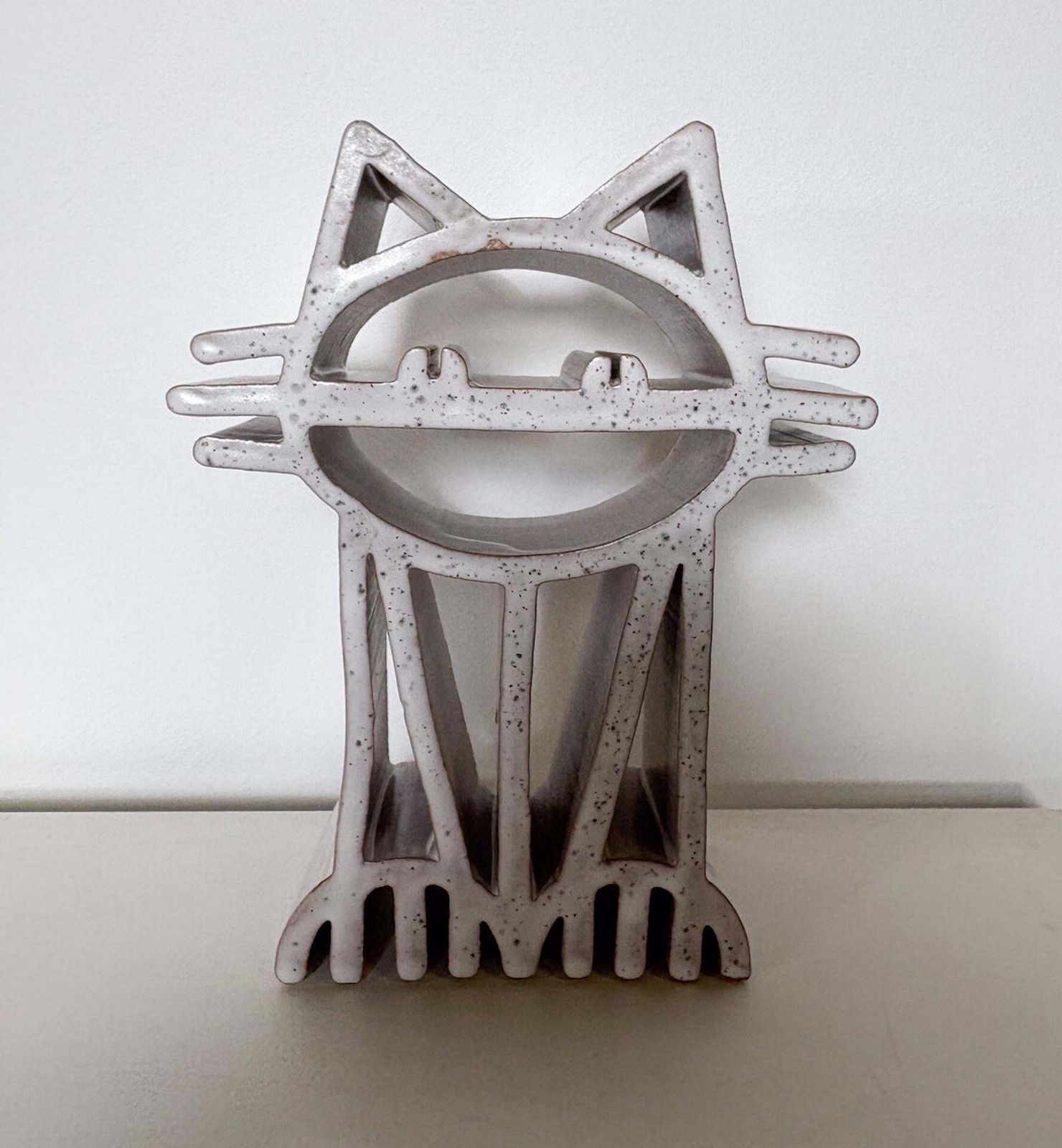 Mid Century Cat Ceramic By Gianni Polerti, Italy, 1960s   2 Available photo for sale