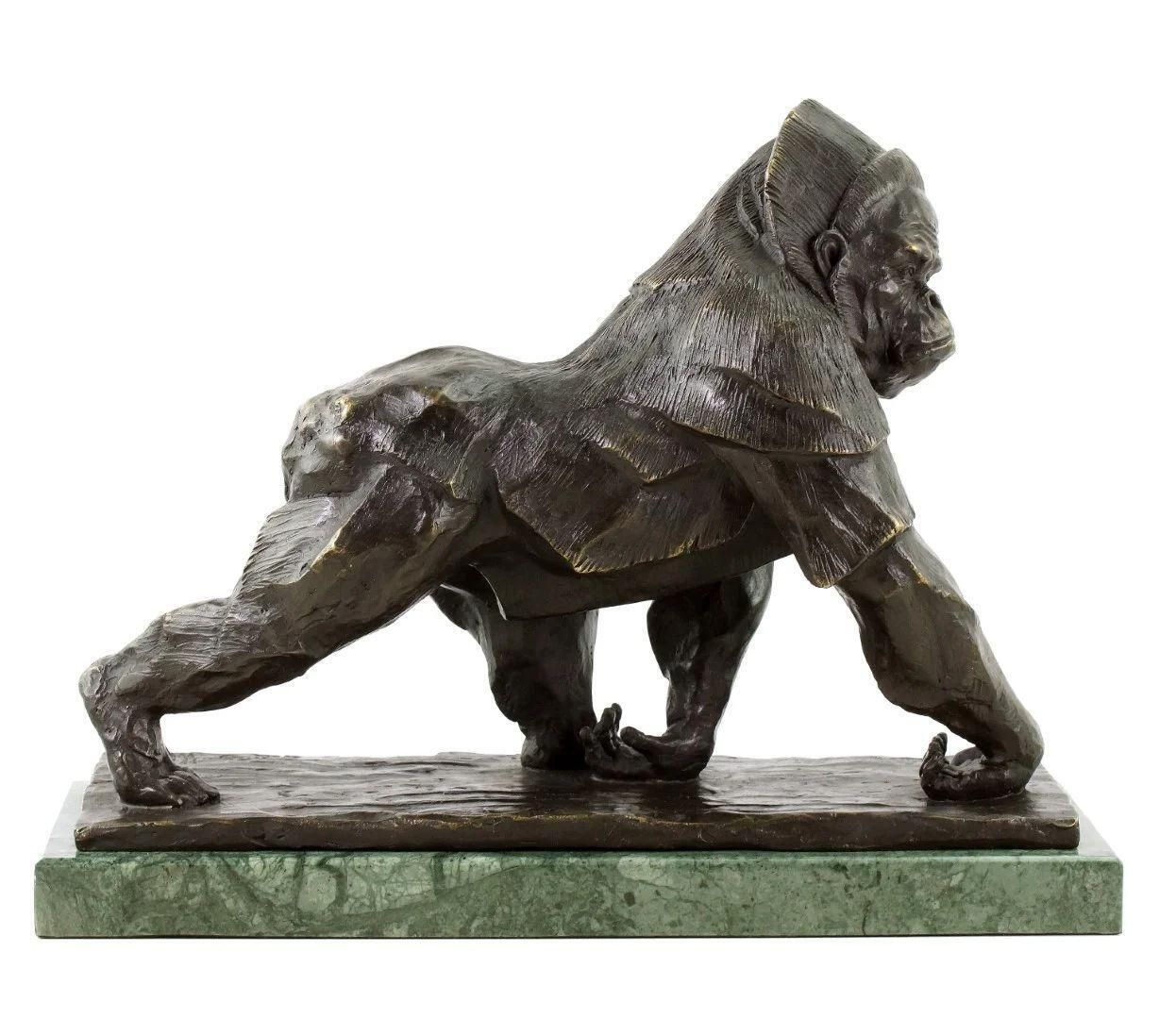 Gorilla Statue In The Style Of Rembrandt Bugatti , Bronze Sculpture photo buy