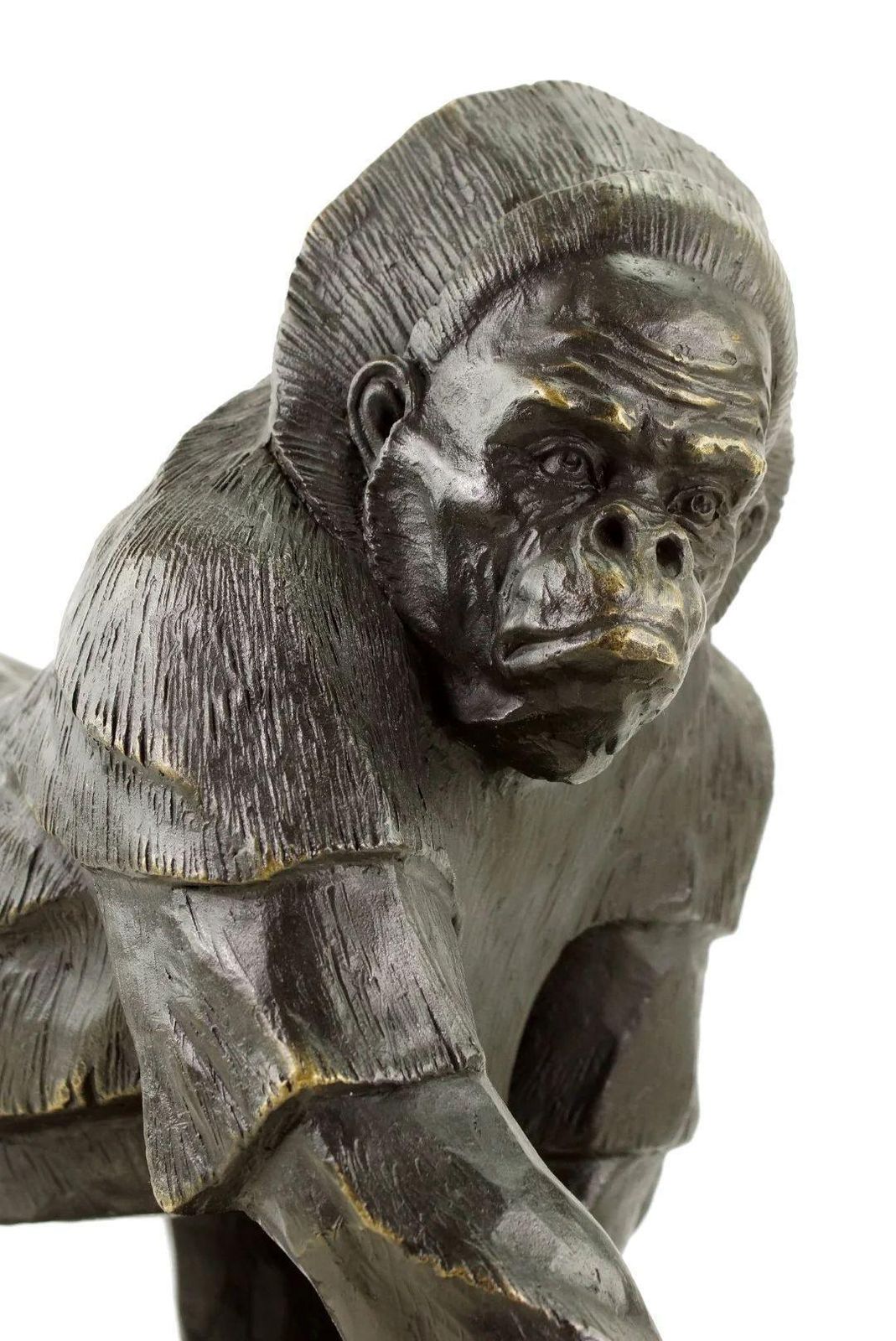 photo furniture Gorilla Statue In The Style Of Rembrandt Bugatti , Bronze Sculpture