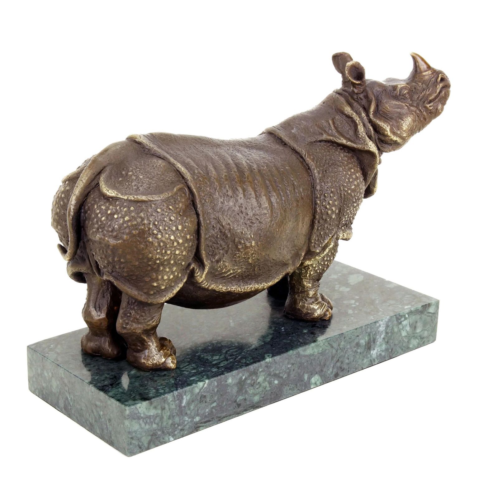 Art Rhinoceros Statue, Bronze Sculpture In The Style Of Rembrandt Bugatti photo