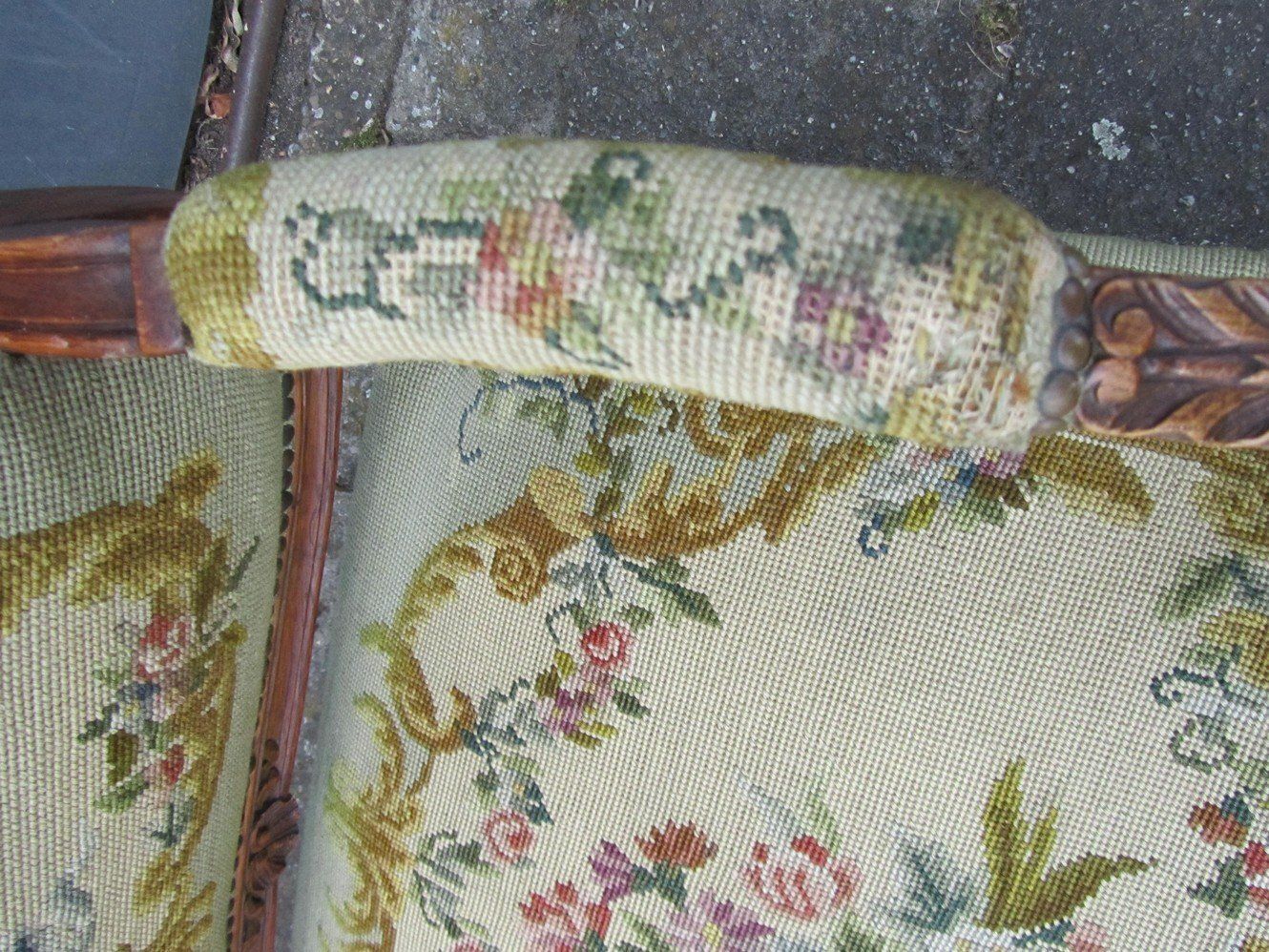 Antique Louis XV Armchair, 1700s photo furniture
