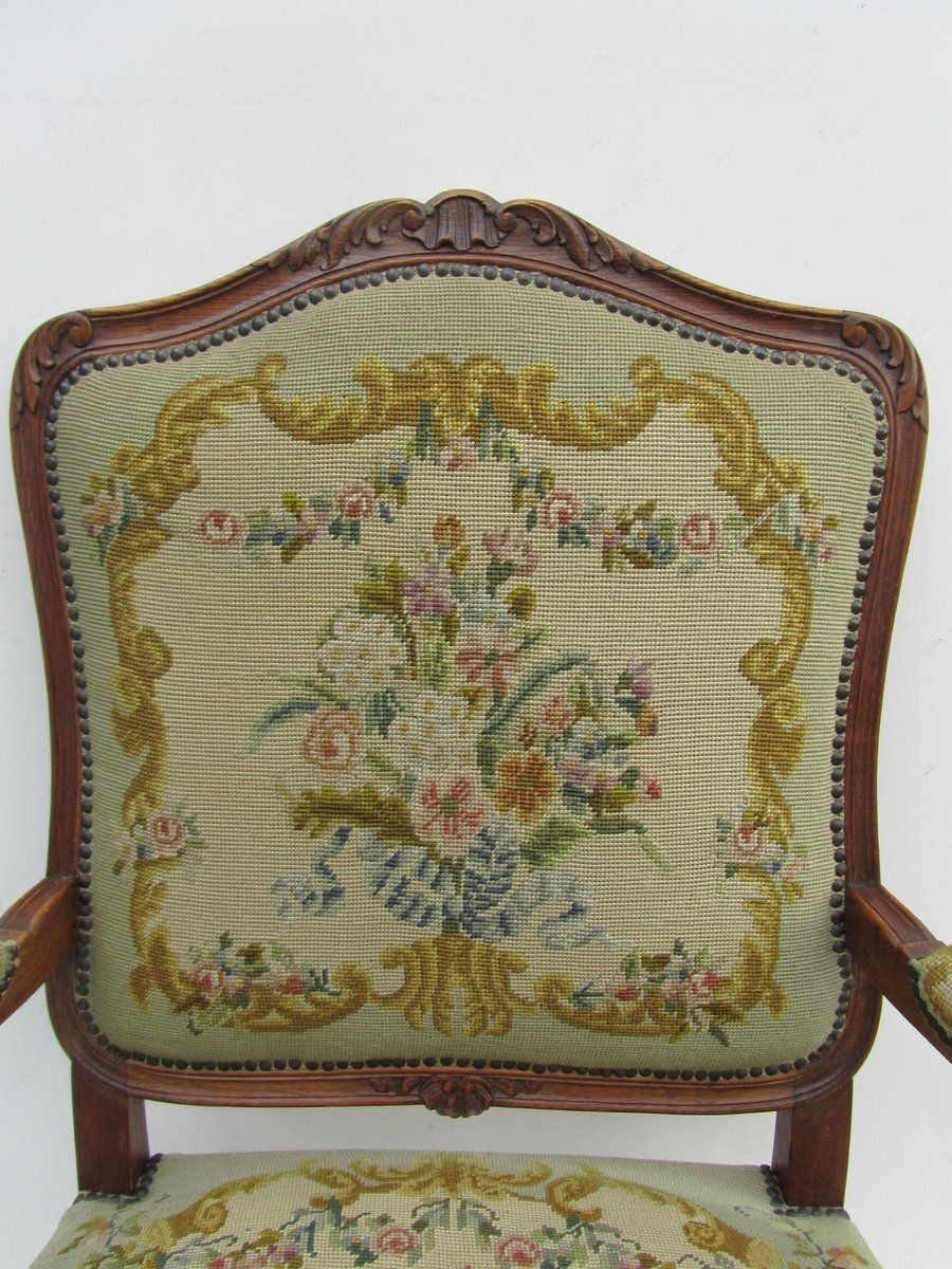 Antique Louis XV Armchair, 1700s photo vintage