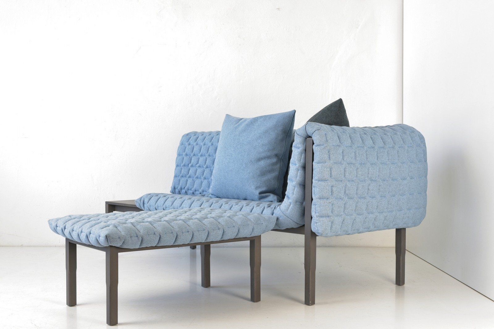 Ruché Sofa In Meridienne Felt By Inga Sempé For Ligne Roset, France, Set Of 4 photo vinterior