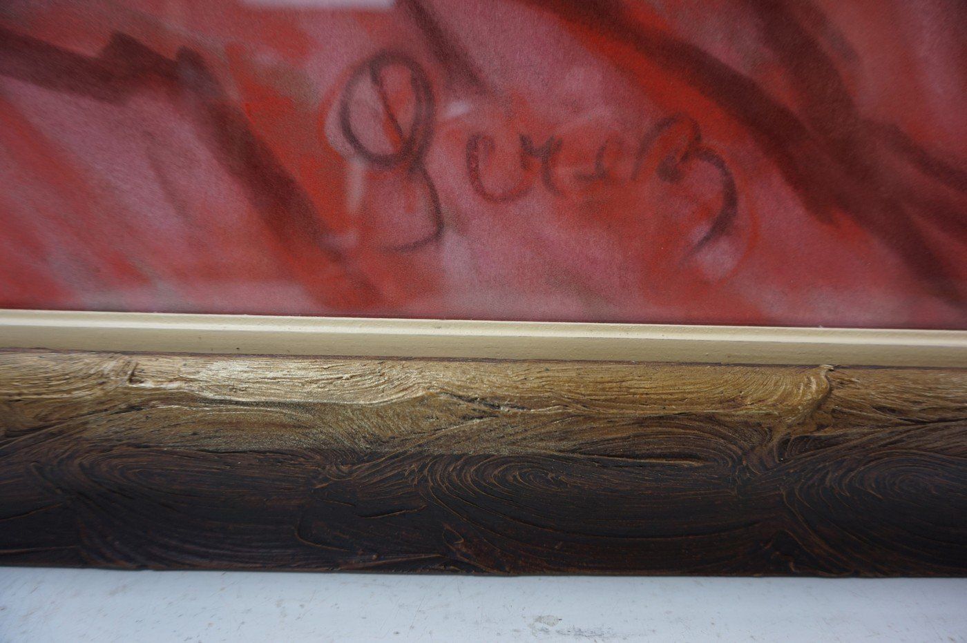 photo furniture Perez, Large Nude Of A Sleeping Woman, 1950s 1960s, Pastel