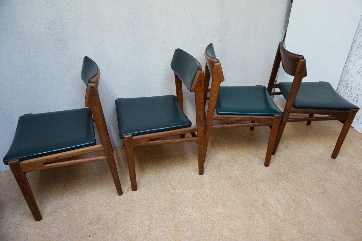 Midcentury Modern Danish Teak Dining Chairs, 1960s, Set Of 4 photo buy