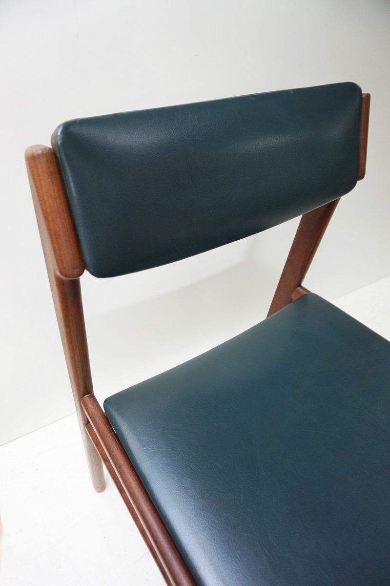 photo vintage Midcentury Modern Danish Teak Dining Chairs, 1960s, Set Of 4