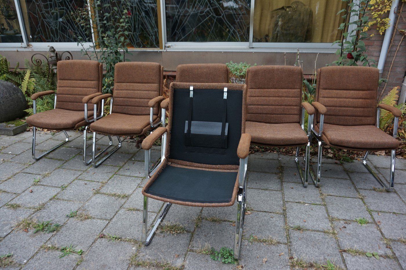 photo furniture Vintage Conference Chairs From Drabert, 1970s, Set Of 6