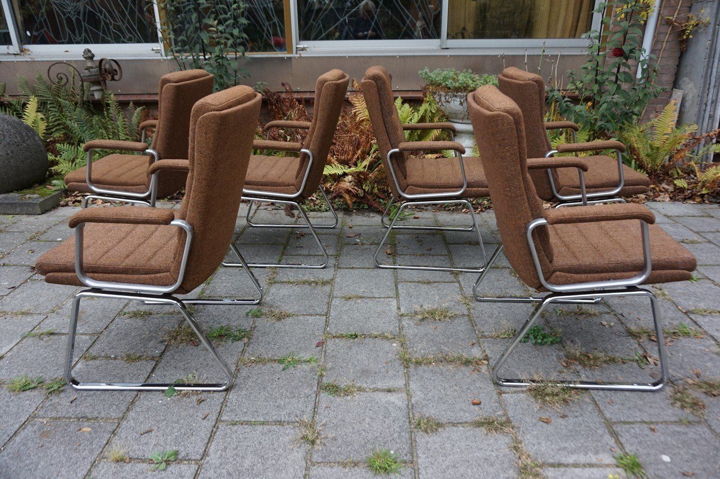 photo for sale Vintage Conference Chairs From Drabert, 1970s, Set Of 6