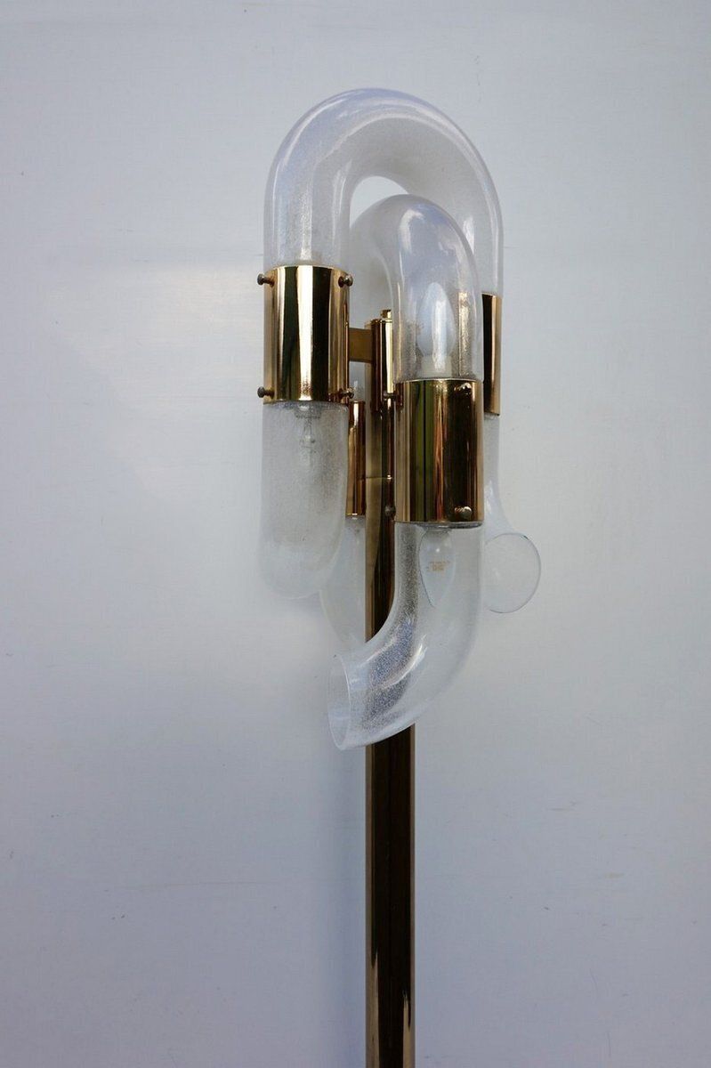 Murano Glass Floor Lamp By Aldo Nason For Mazegga, 1970s photo Lighting
