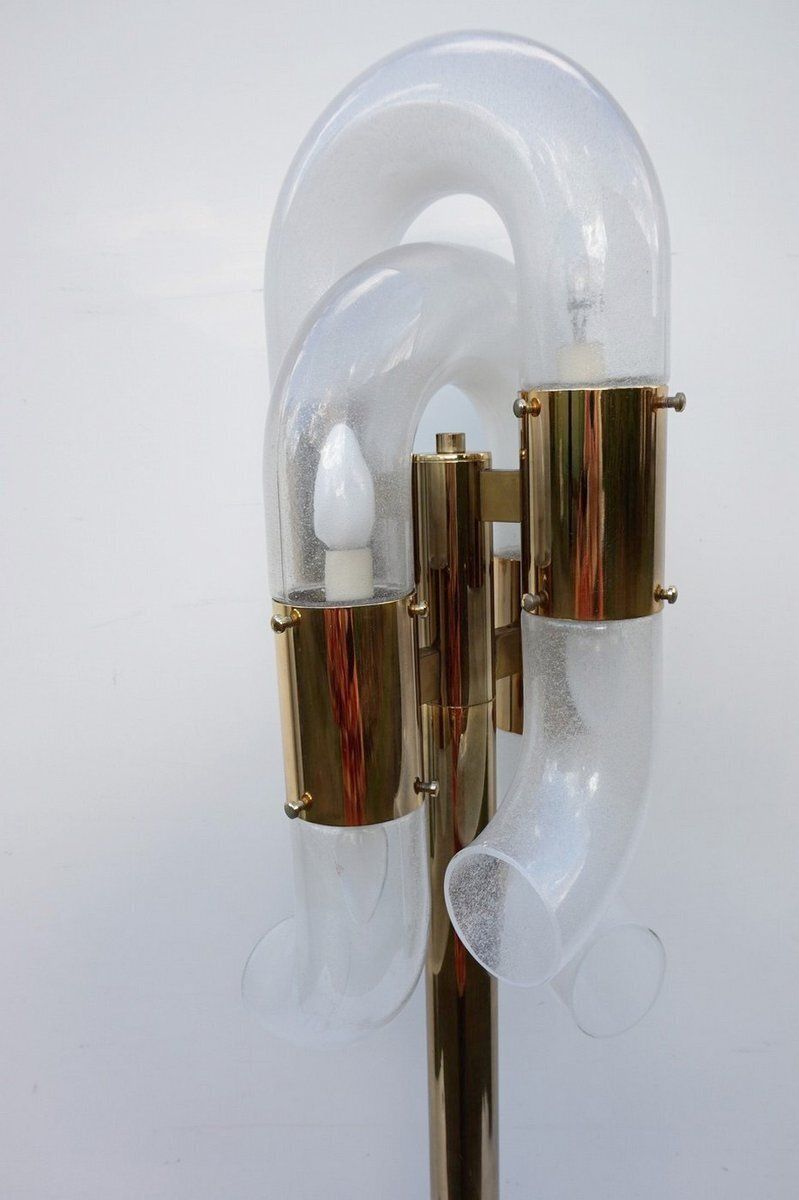 Murano Glass Floor Lamp By Aldo Nason For Mazegga, 1970s photo 2810.0