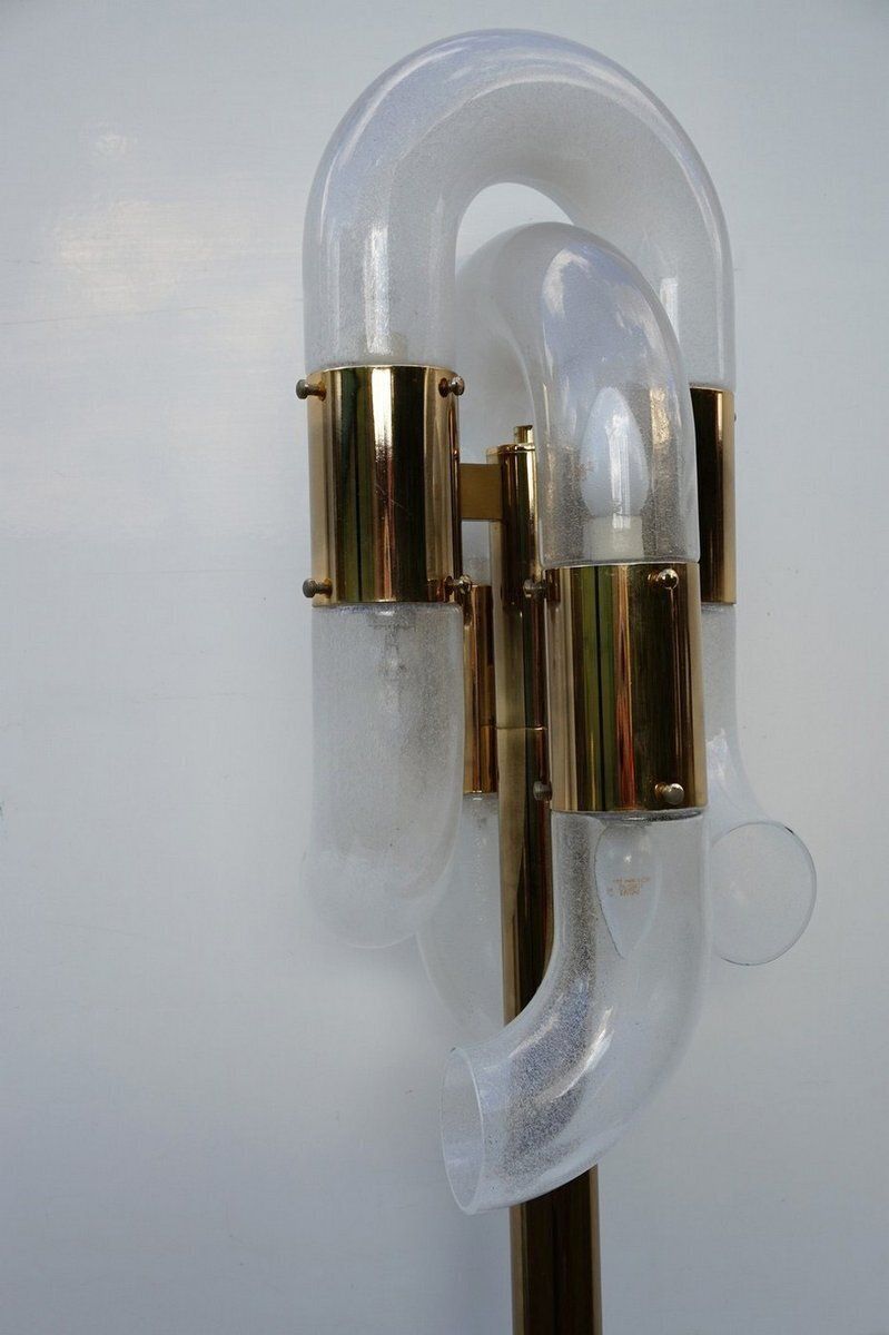Murano Glass Floor Lamp By Aldo Nason For Mazegga, 1970s photo vinterior