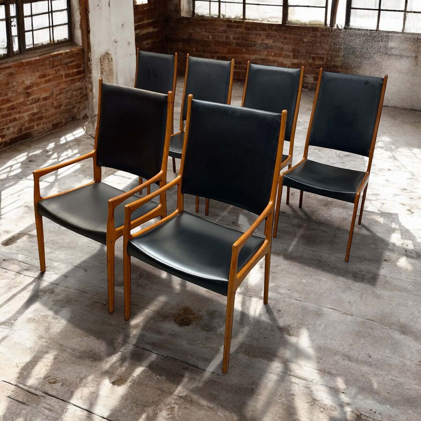 Arne Hovmand Olsen Dining Chairs Carvers Mogens Kold Danish photo for sale