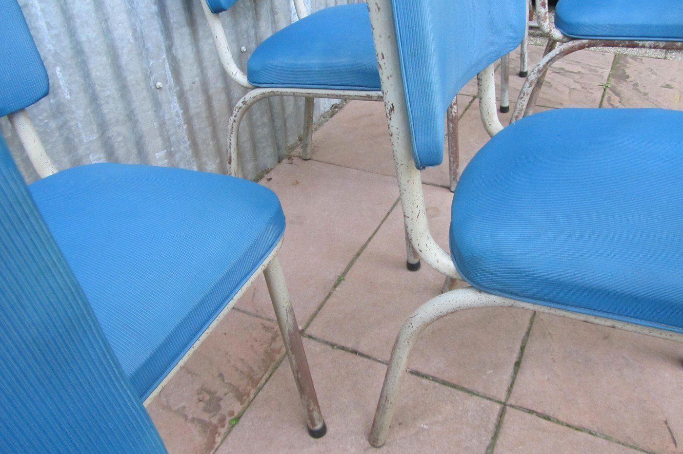 Vintage Industrial Belgian Tubular Chair From Tubax, 1950s photo 117.0