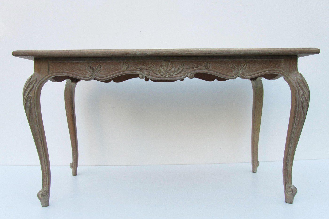 Louis XV French Oak & Mosaik Coffee Table, 1970s photo for sale