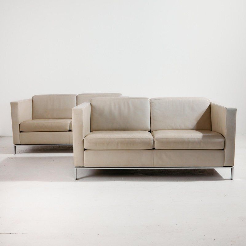 Foster 500 Leather Sofa Set By Norman Foster For Walter Knoll, Set Of 5