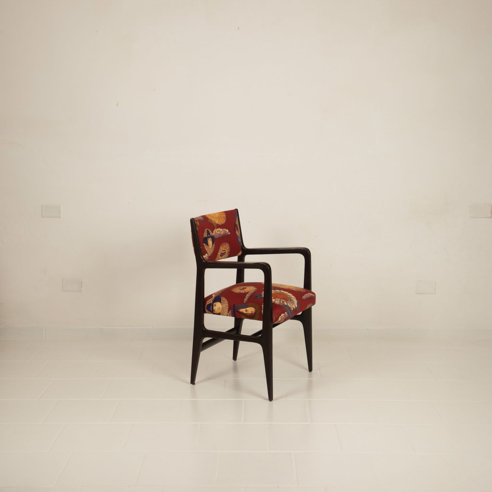 110 Chair By Gio Ponti And Fornasetti For Cassina, 1953 photo for sale